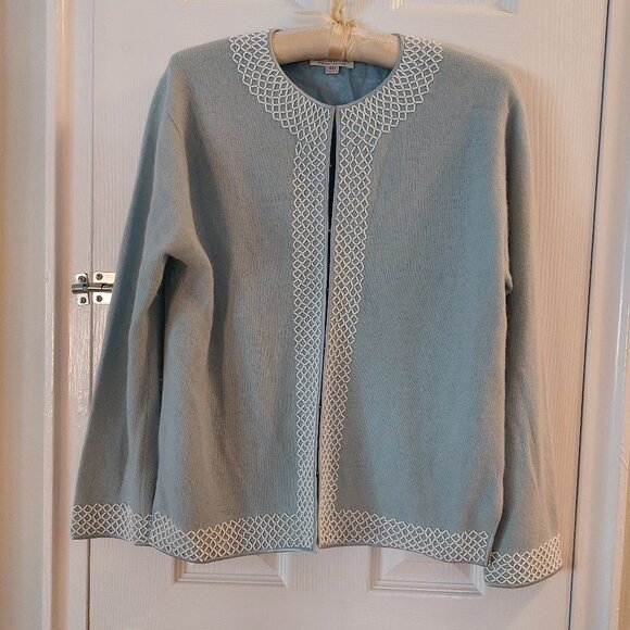 Mode elegante Sweaters - Vintage cashmere beaded sweater